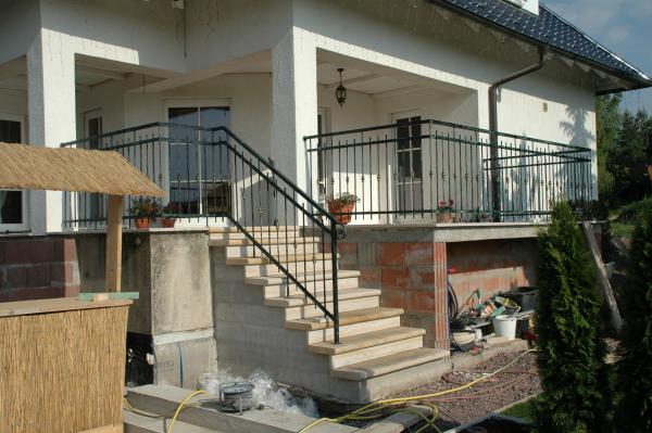 Classic exterior railing balcony railing, staircase railing. Railing model #116
