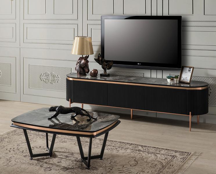 Modern RTV sideboard lowboard coffee table TV table furniture 2-piece set