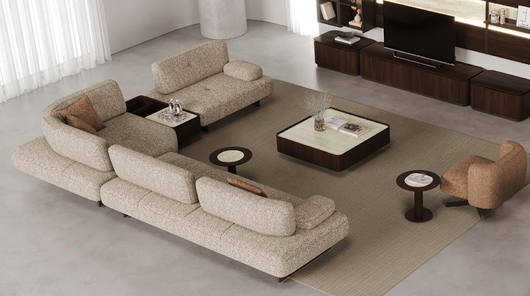 Luxury furniture living room complete set sofa tables armchairs set 5 pcs