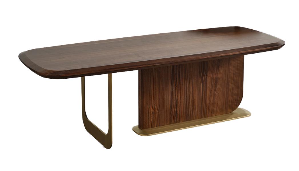 Chic coffee table brown modern table robust living room table furniture