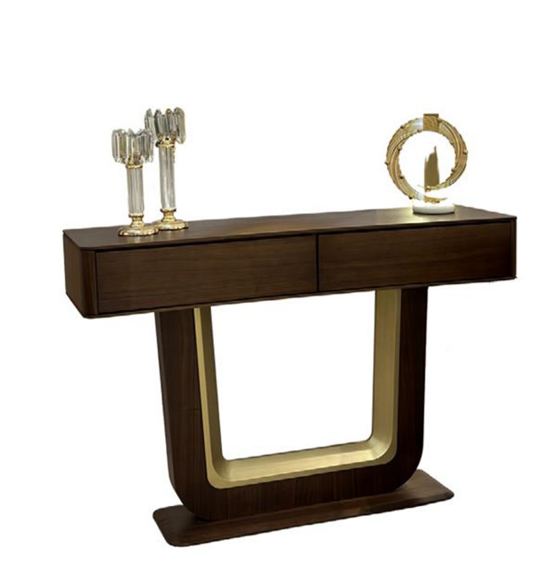 Modern Console Table Brown Stylish Console Living Room Furniture Sideboard