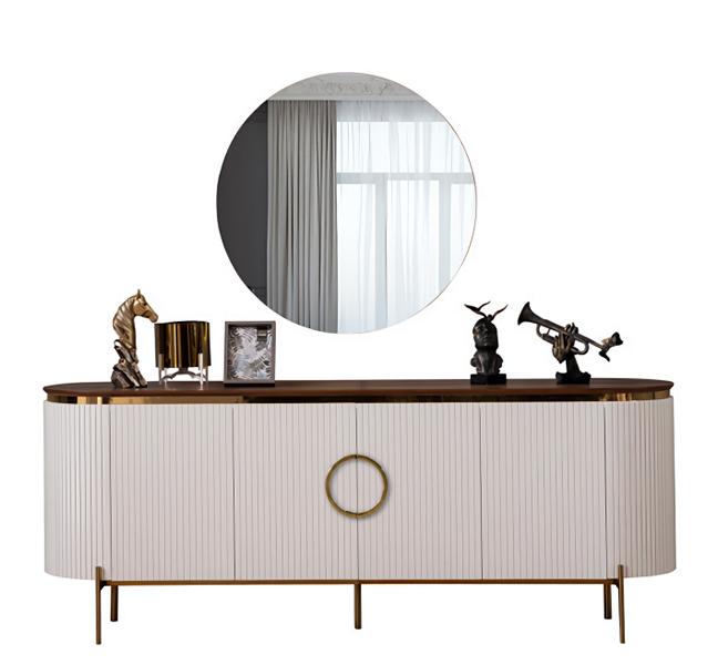 Modern dresser with mirror Stylish sideboard drawer living room sideboard