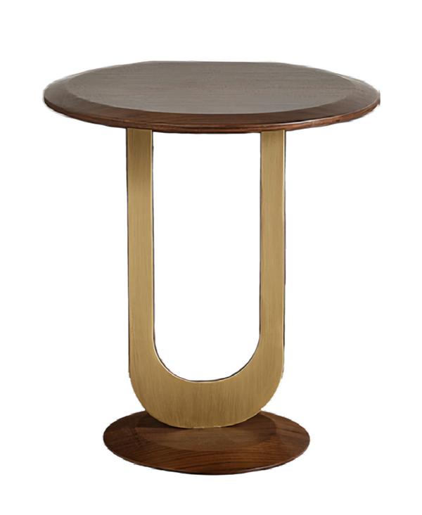 Coffee table side table brown stylish small table living room round tables