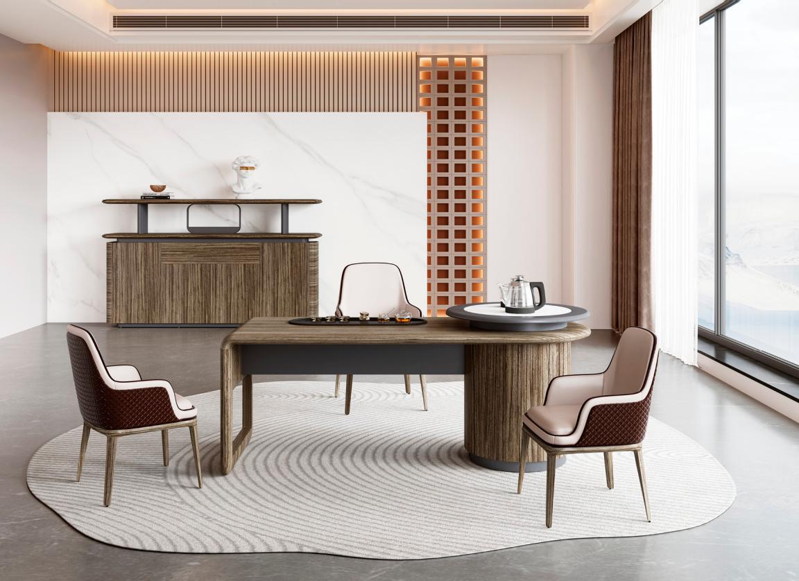 Robust office table designer wooden desk study luxury furniture