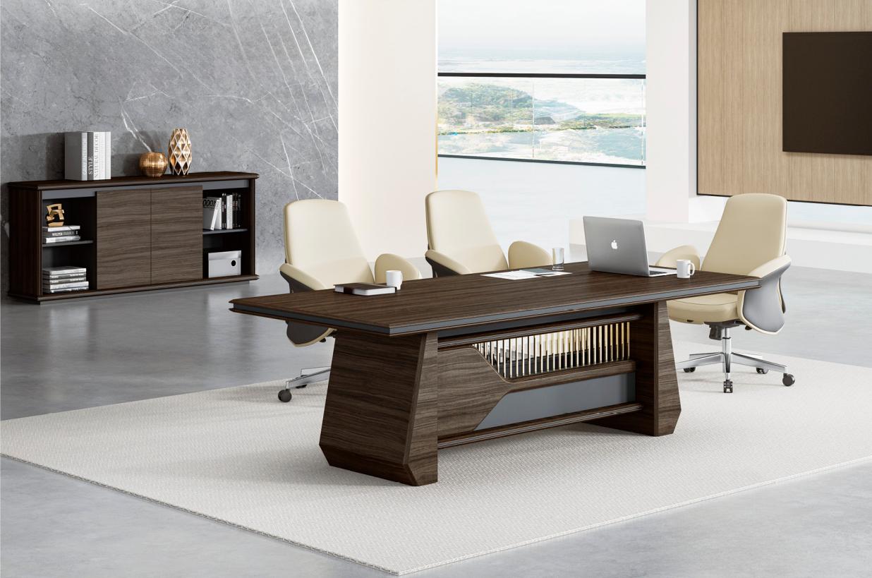 Brown conference table designer office tables home office wood furniture