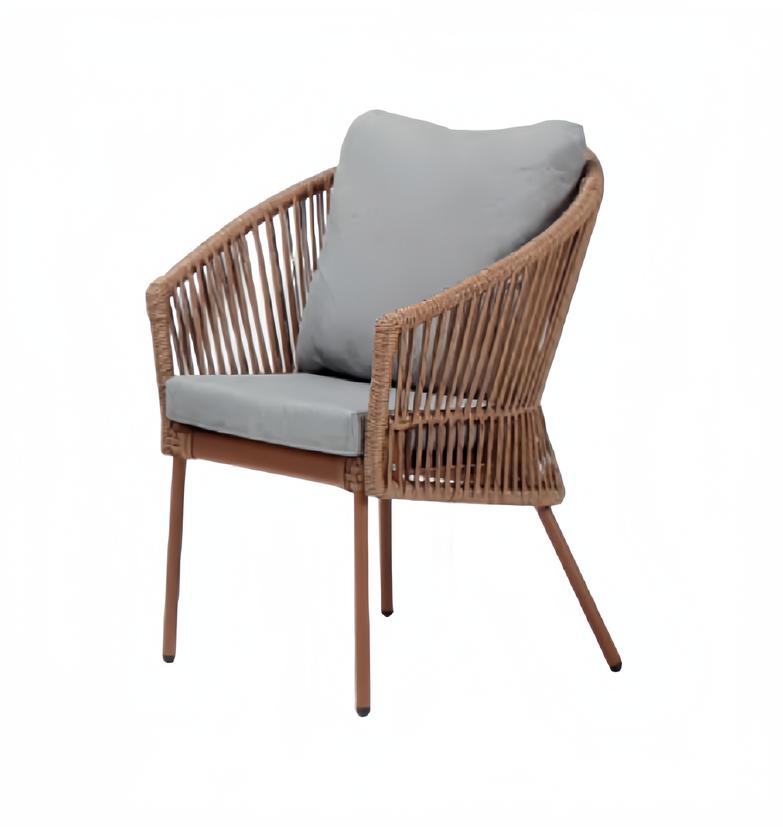 Brown Armchair Design Couch Sofa Relax High Quality Rattan Upholstered Seat Luxury