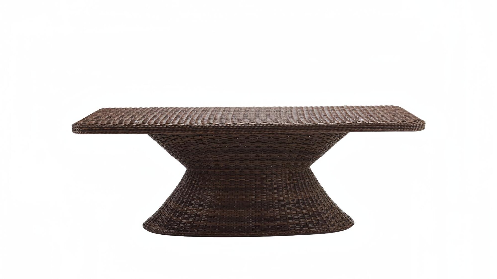 Brown Coffee Table Modern Design Luxury High-Quality Rattan Side Table