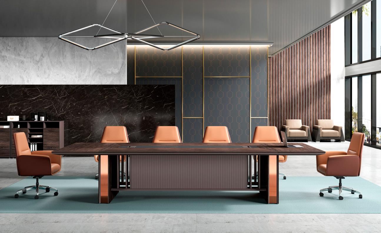 Table Office desk Work table Writing desk Office furniture Wood Brown Office