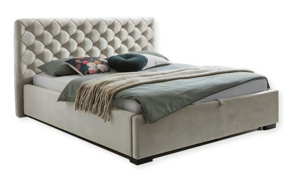 Double bed bedroom bed 180 cm mattress white modern style wood
