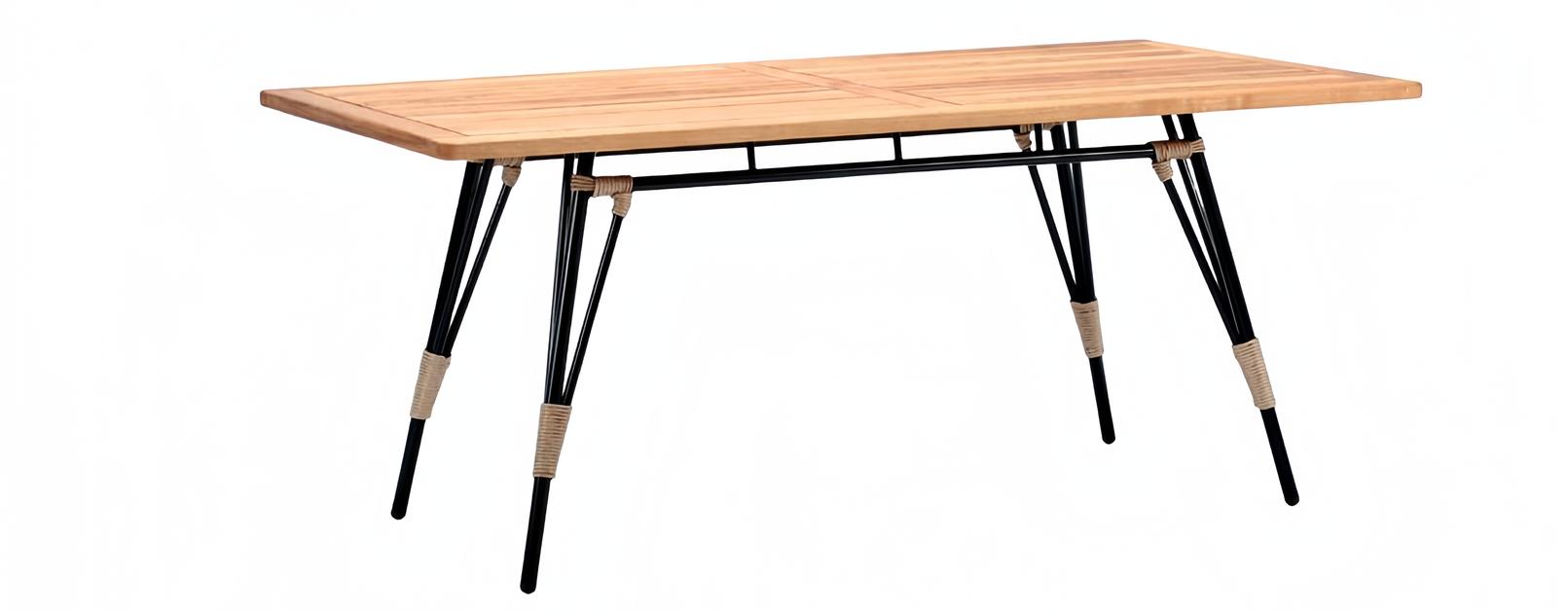 Rectangular Coffee Table Brown Luxury High-Quality Rattan Modern Design