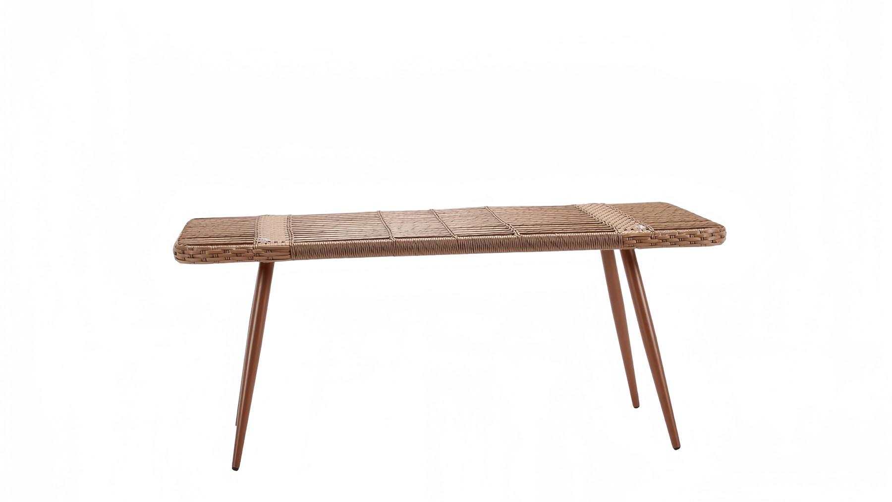 Brown Luxury Rattan Coffee Table Modern Design Stylish High Quality