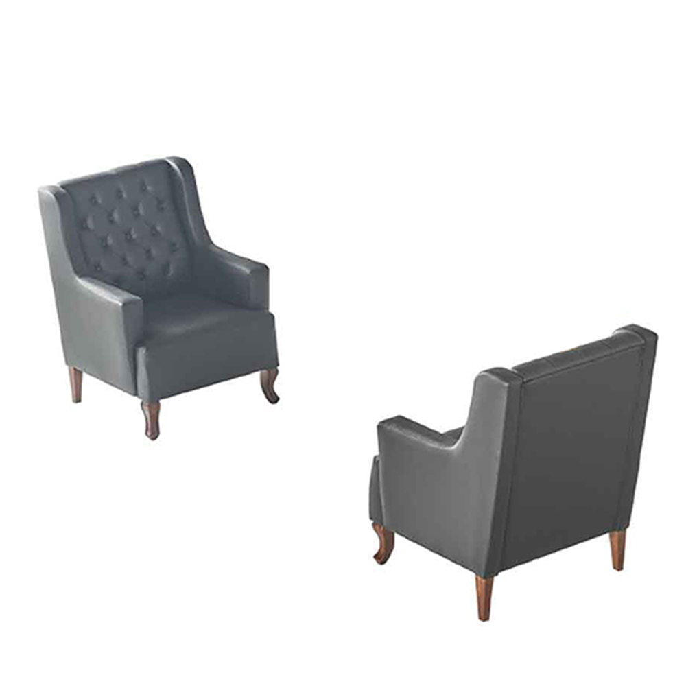 Chesterfield Armchair Classic Design 1-Seater Buttons Lounge Chair Buttons