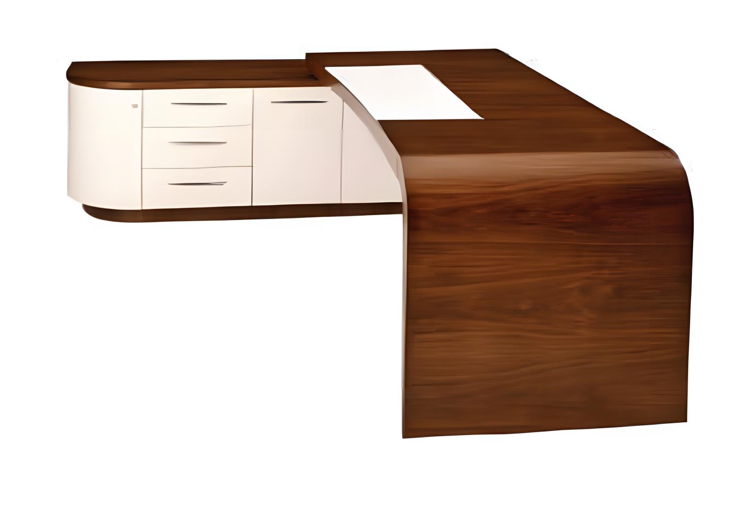 Corner desk brown home office desk large executive desk furniture