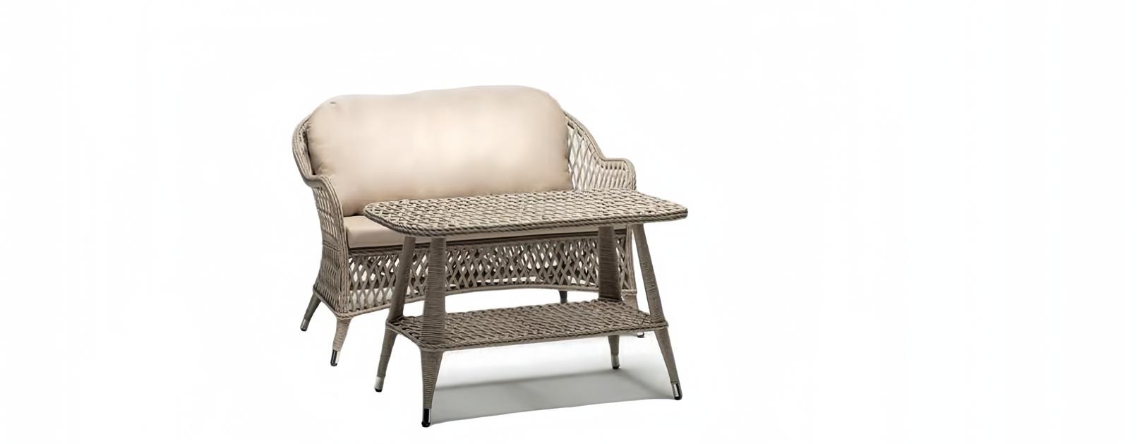 Sofa set 3-seater coffee table sofas three-seater garden furniture luxury modern