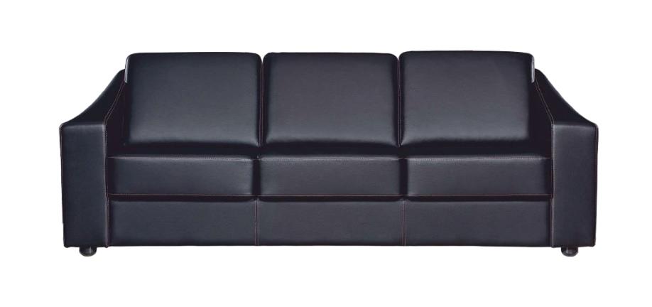 Luxury Sofa 3-Seater Couches Office Furniture Sofas Black Couch Leather Office