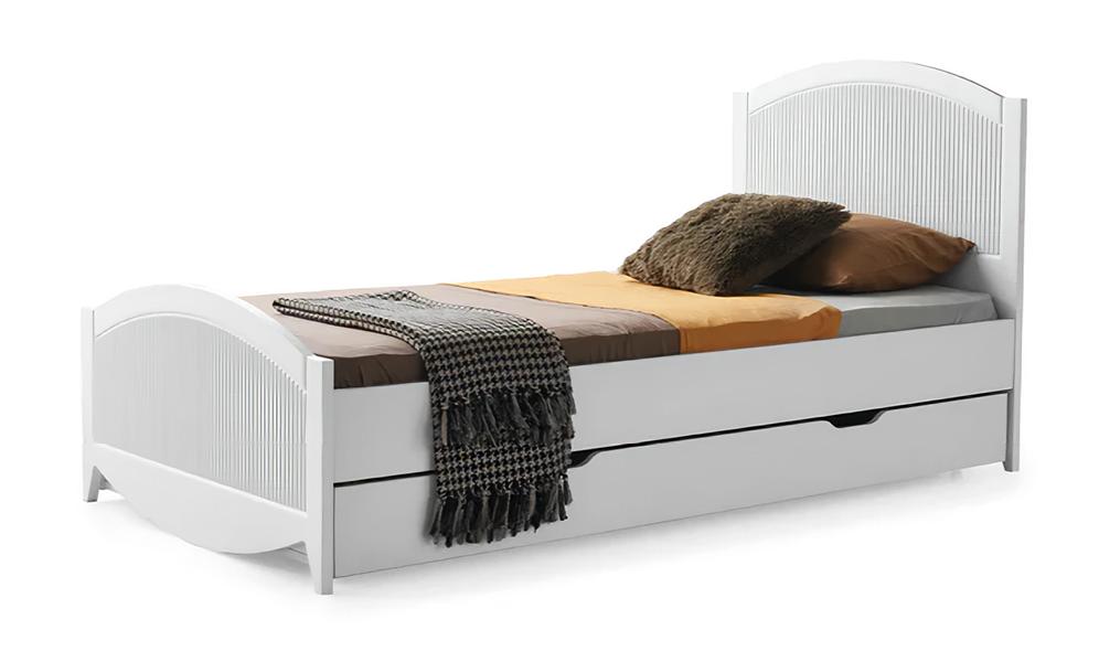 Bed Beds Natural Wood Solid Children Youth Wooden Bed + Bed Box New Stock