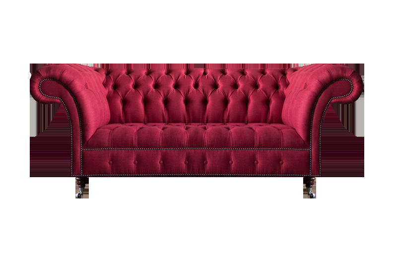 Living room pink designer two-seater Chesterfield seating furniture 2-seater