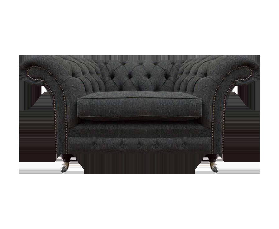 Luxury Chesterfield Armchair Living Room 1-Seater Fabric Living Room Furniture