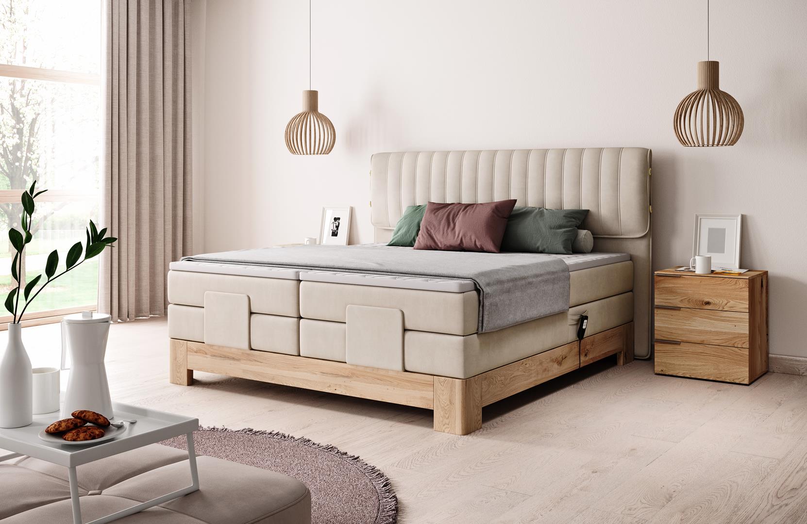 Automatic box spring bed design double beds luxury hotel bedroom