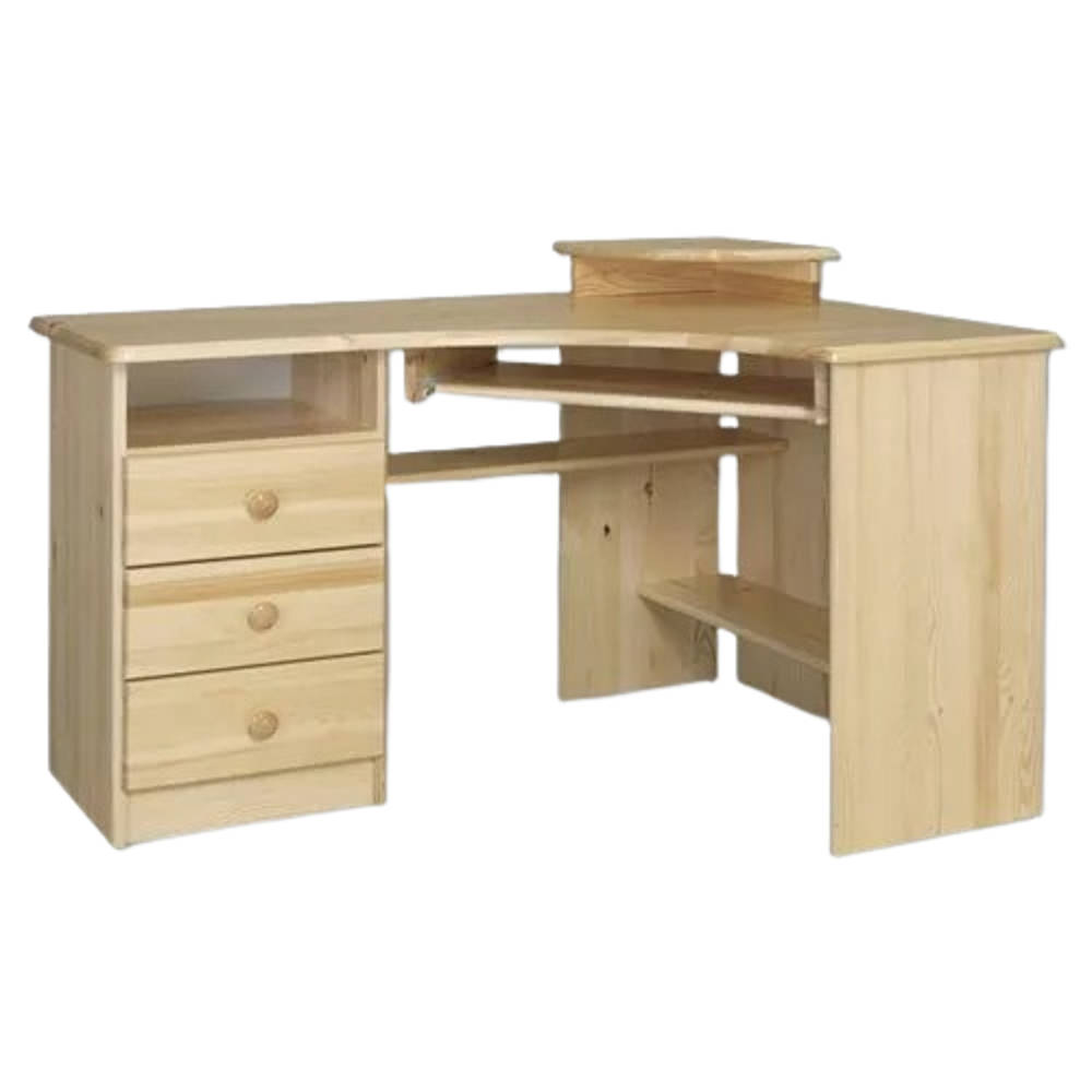 Table wood desk tables corner desk computer desk solid real wood On Stock