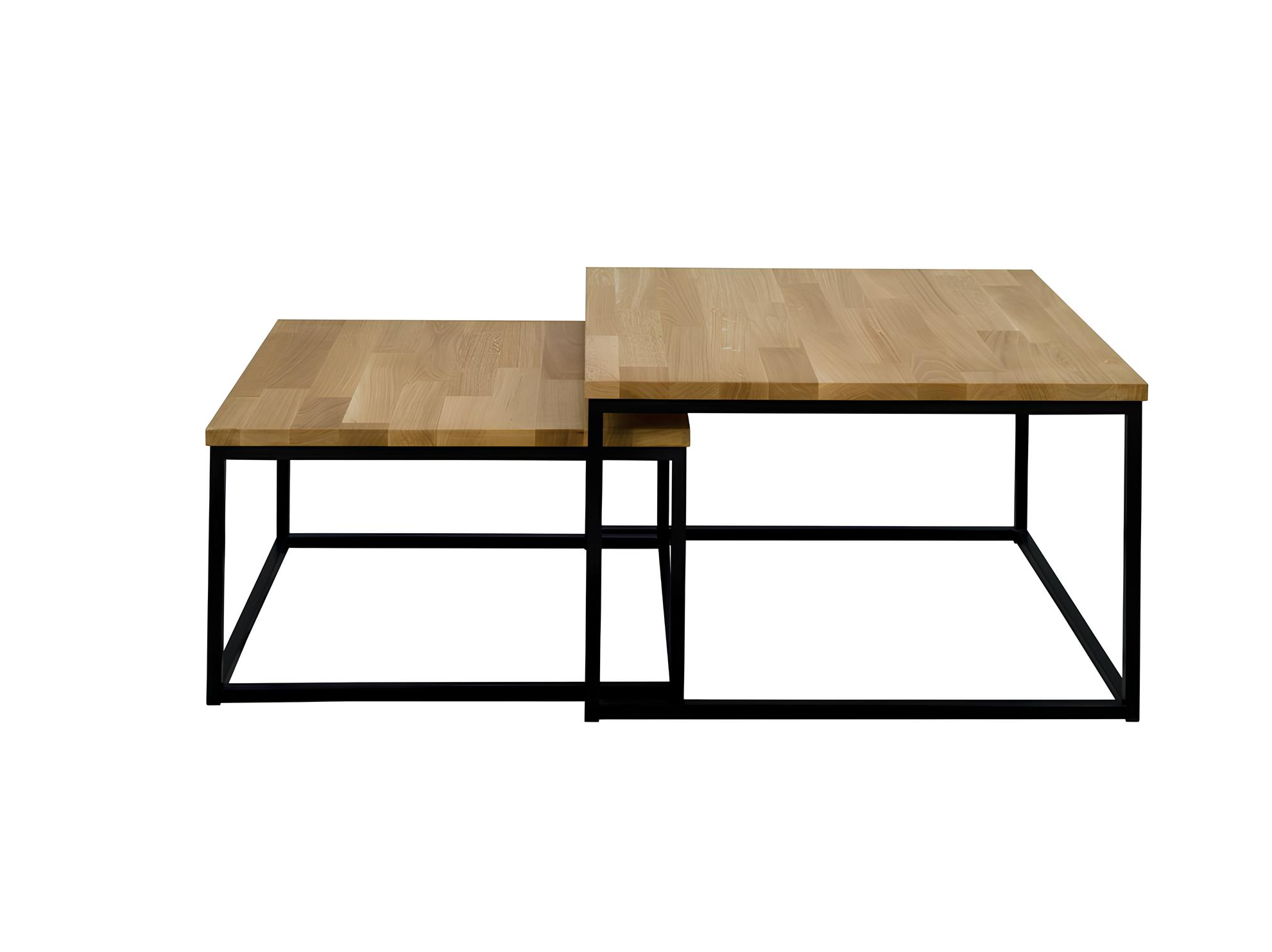 Table Set 2x Coffee Table Side Table Design Living Room Sofa 2-piece