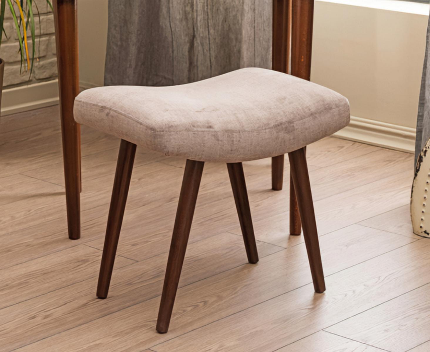 Pouf upholstered stool seat stool padded footrest seating furniture textile