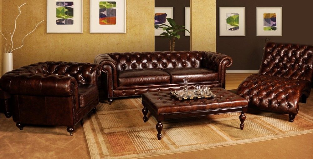 Sofa set Sofa couch upholstery 3+2+1 couch leather sofa Chesterfield seating set