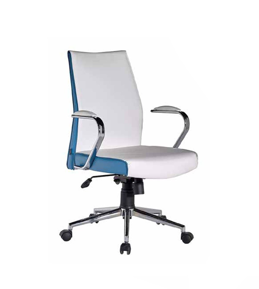 Office chair Office chair Work chair Armchair Living room Study room White Blue