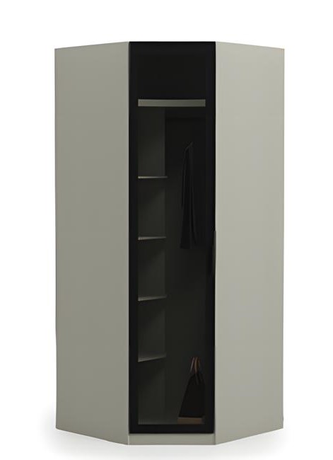 Walk-in corner wardrobe closet glass cabinet cabinets clothes box furniture