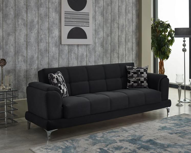 Fabric sofa three-seater couch 3-seater sofa upholstered sofa black couches