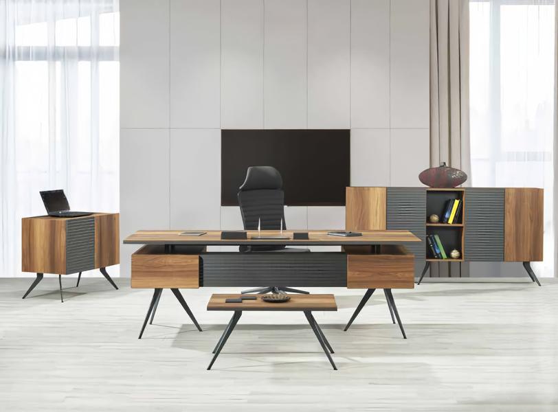 Desk coffee table sideboard office assistant dark wood study