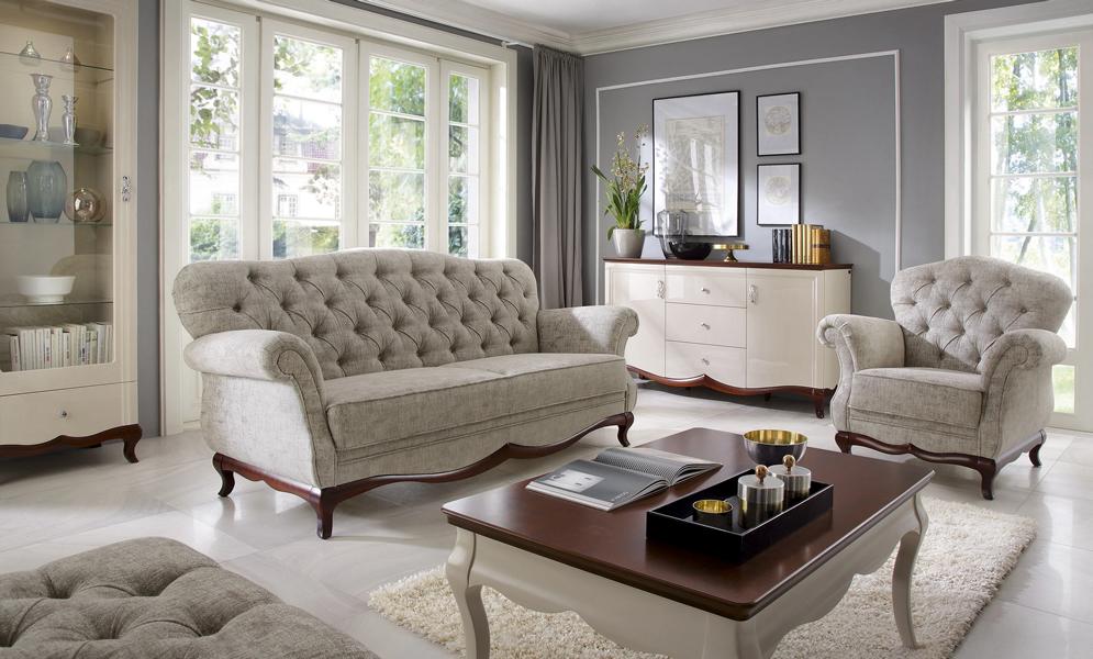 Living Room Complete 4-piece Sofa Set 3+1 Sofa Furniture Sideboard Coffee Table