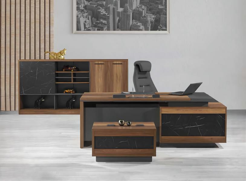 Office furniture set coffee table sideboard desk wood