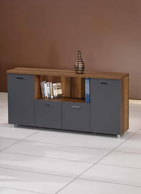 Sideboard cabinet console office cabinet side table wooden gray-brown