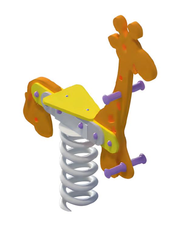 Seesaw rocking device swing for children playground giraffe