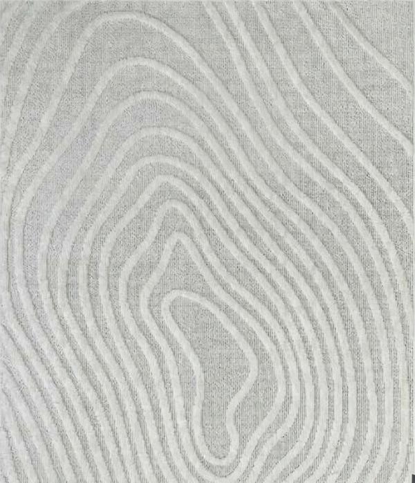 Designer living room rug carpet lines abstract pattern gray short pile
