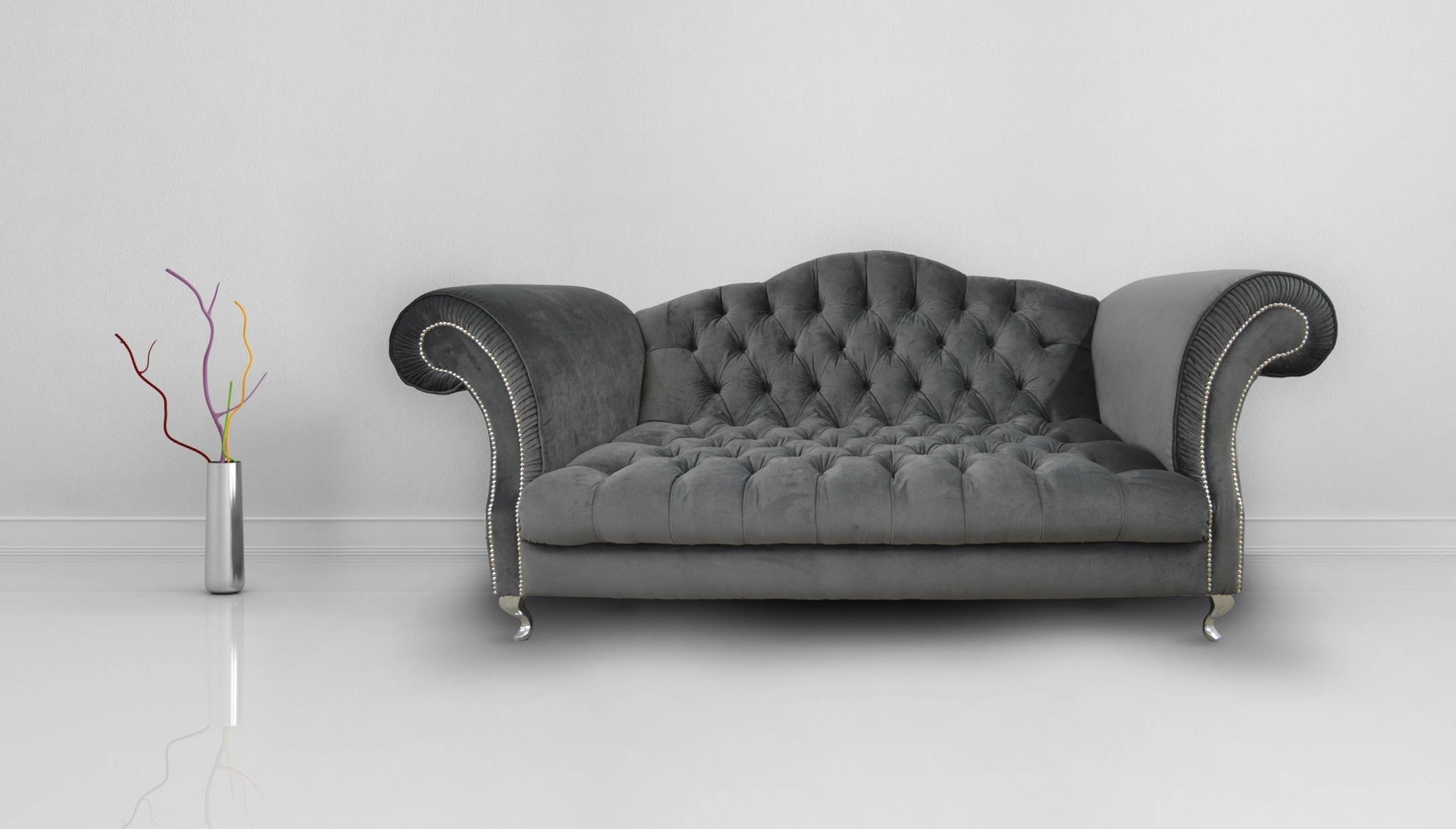 Chesterfield Sofa Upholstered Designer Couches Sofas Set Textile Fabric Textile 26