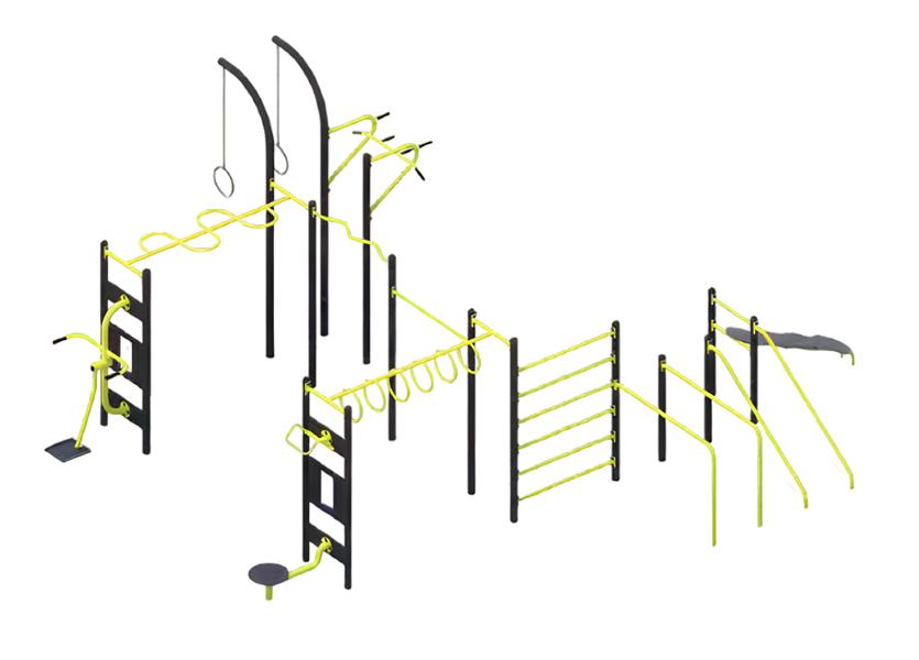 Street fitness stations street sports equipment training equipment pull-up bars dips