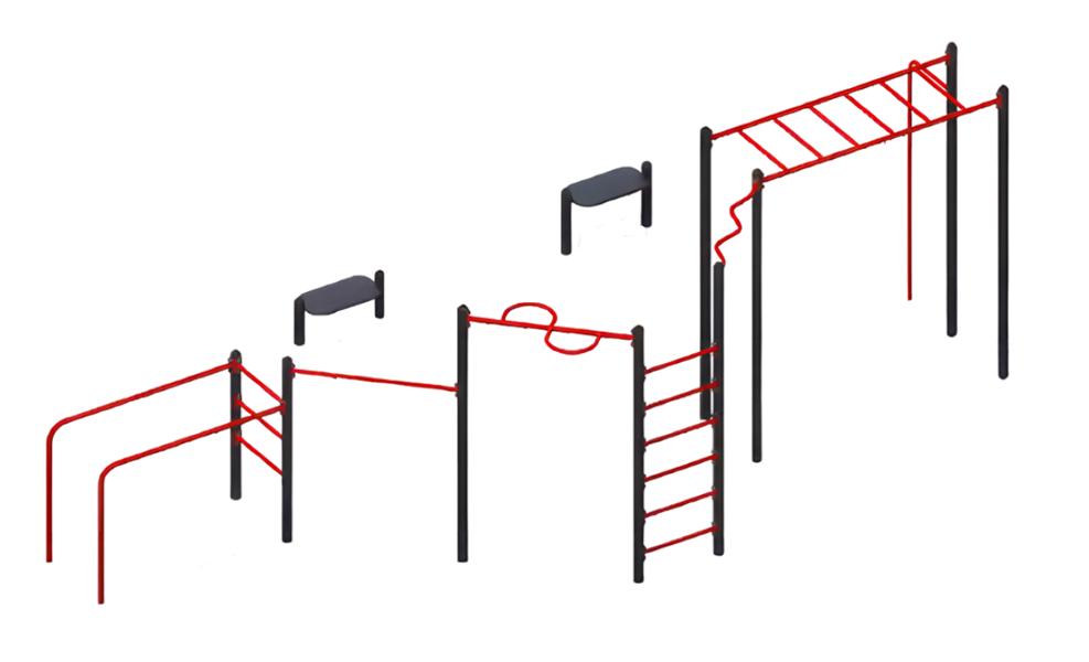 Pull-up bars Street sports equipment Parallel bars Group training Strength training