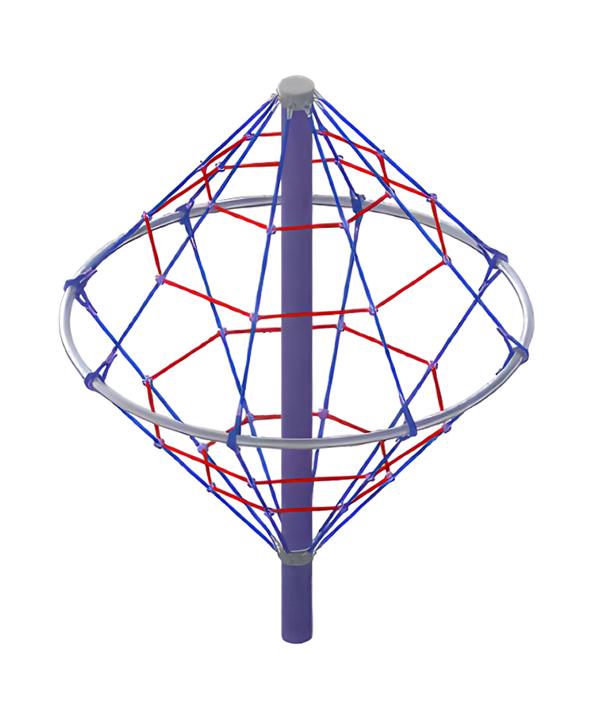Rope climbing device Adventure cone net pyramid rope climbing pyramid hanging cone