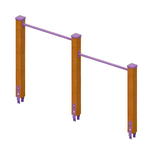 High beam, suspended beam, balance beam, wobble beam, swing beam, play beam.