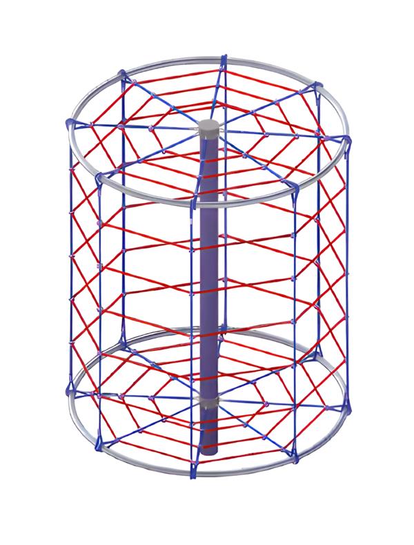 Rope climbing device, climbing ropeway, adventure ropeway, climbing course, hanging track