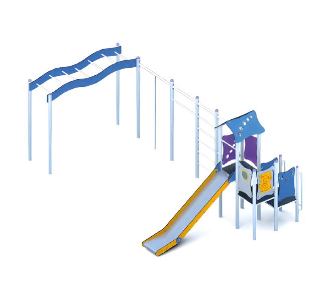 Playground slide climbing frame play area activity area climbing park