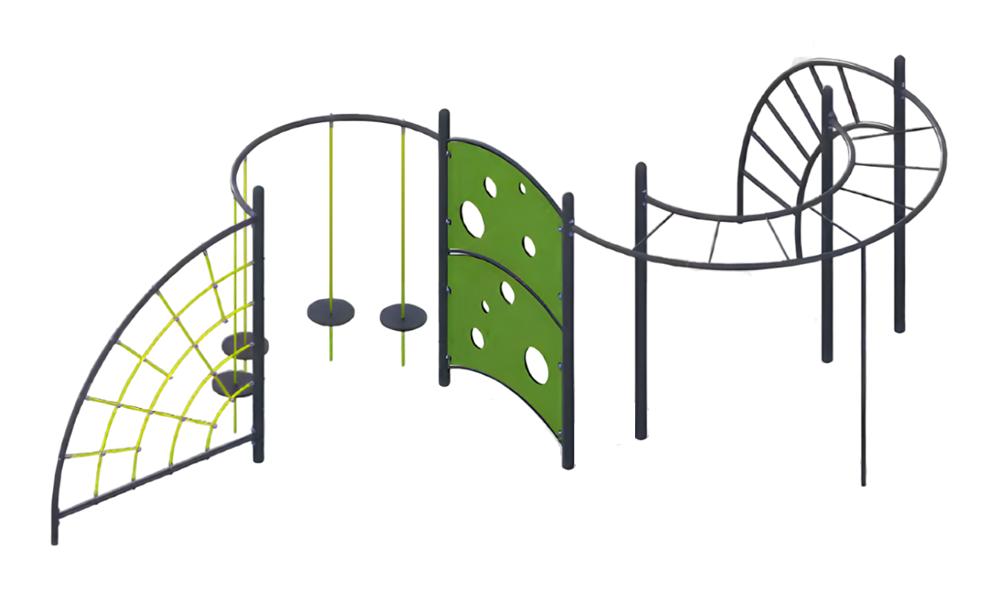 Rope bars active area playground hanging transitions climbing bars gripping bars