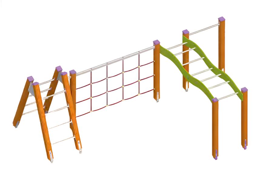 Climbing combination playground rope path practice bridge leisure bridge adventure area