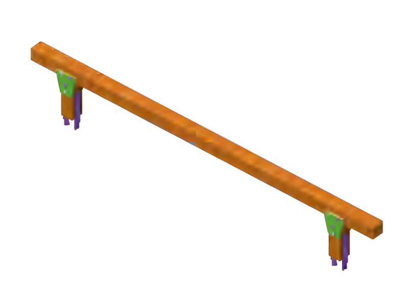 Balance bridge, sway beam, play beam, adventure bridge, wobble bridge, playground.