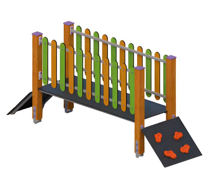 Playground balance bridge, hanging bridge, climbing bridge, wobble beam, flying beam.