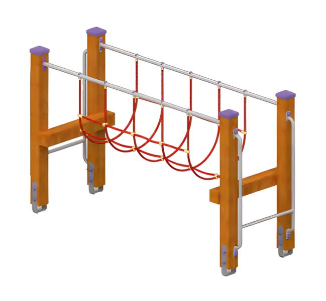 Playground suspension bridge, beam balance bridge, climbing bridge, wobble beam