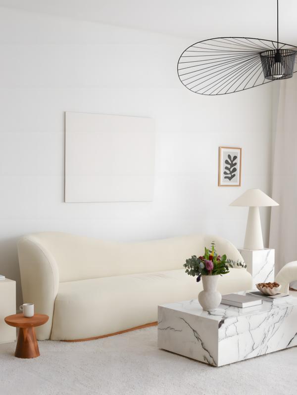 Three-Seater Upholstered Sofa Sofa Design 3-Seater Fabric Sofa Beige Couch