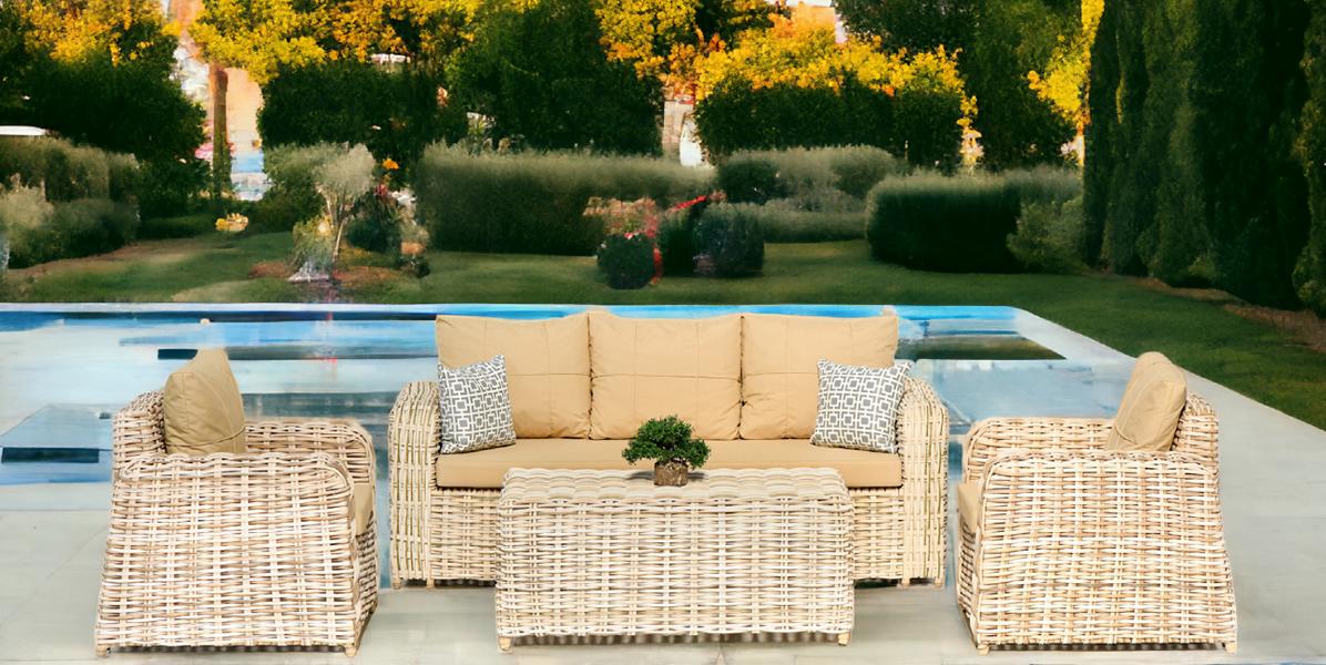 Garden furniture sofa armchair coffee table aesthetics comfort practicality